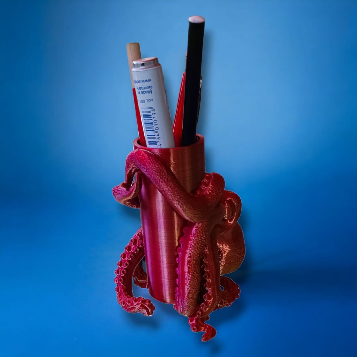 Octopus Bleistifthalter, Schreibtisch Organizer, Büro Organisation, Stifte aufbewahrung, Meer Deko, Stifteköcher