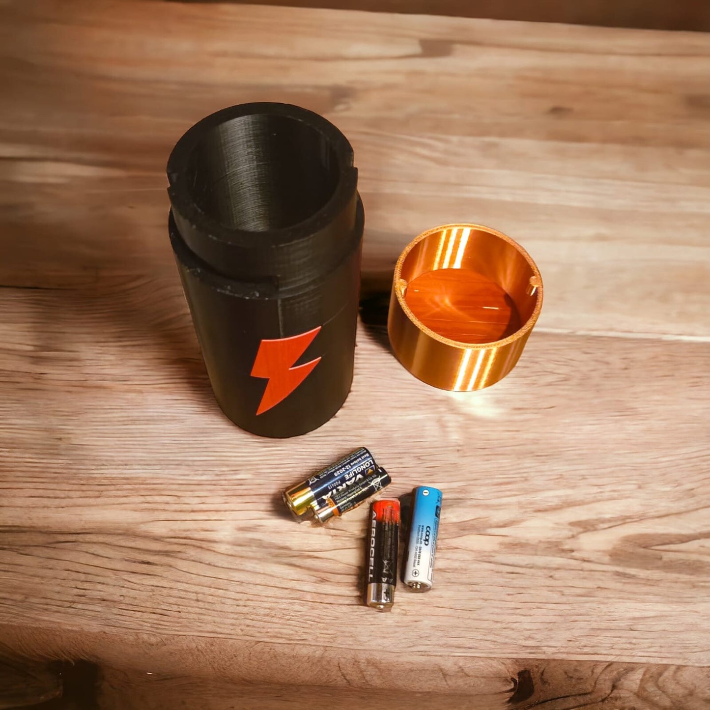 Umweltfreundlicher Altbatterienbehälter aus PLA/ Recyclingbehälter Batterien/umweltfreundlich/Batterieentsorgung