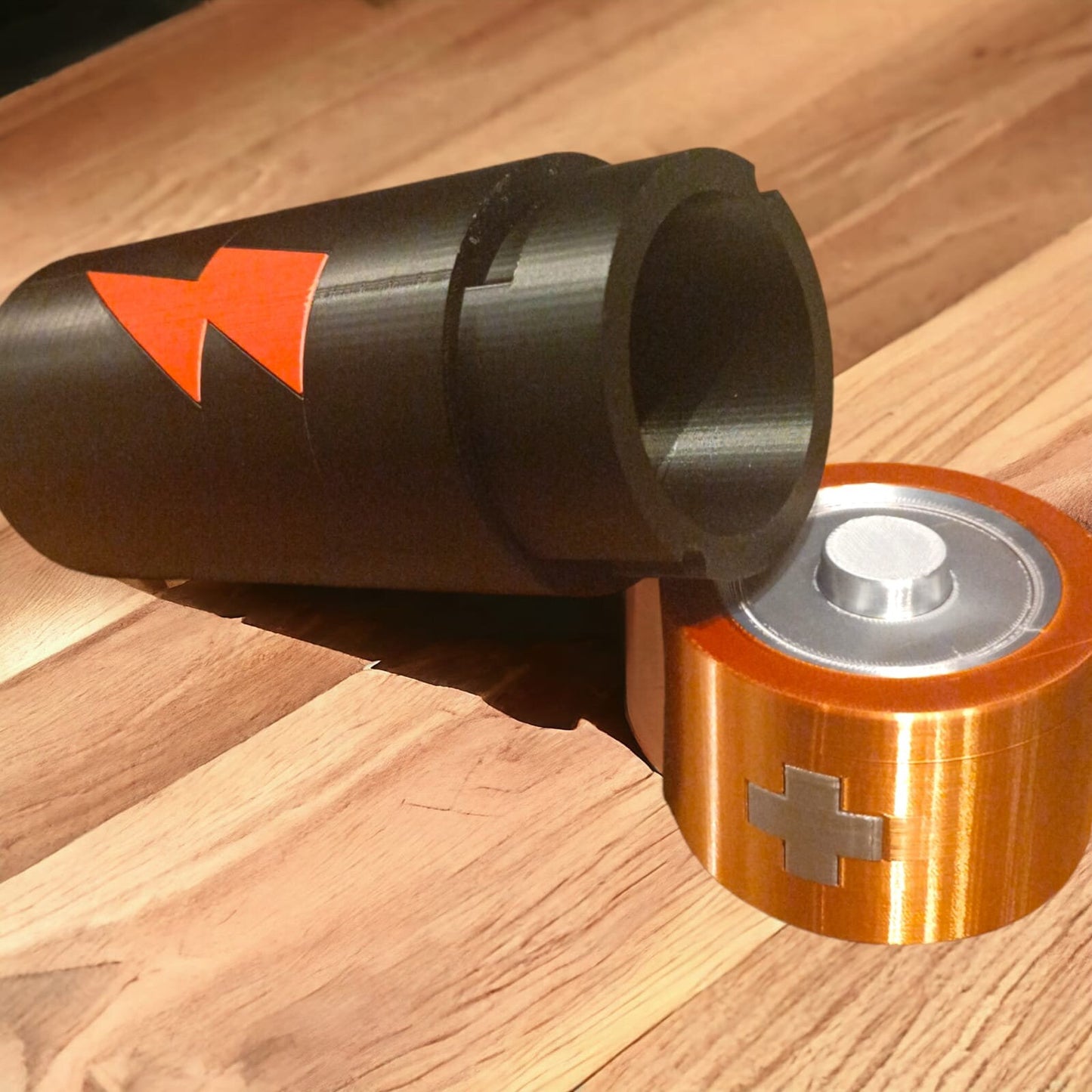 Umweltfreundlicher Altbatterienbehälter aus PLA/ Recyclingbehälter Batterien/umweltfreundlich/Batterieentsorgung