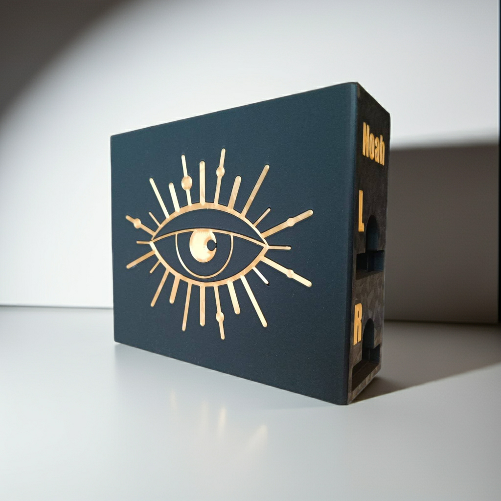 5er Vision: 3D Gedruckter Kontaktlinsenspender für 60 Tageslinsen – Stylisher Organizer (PLA)