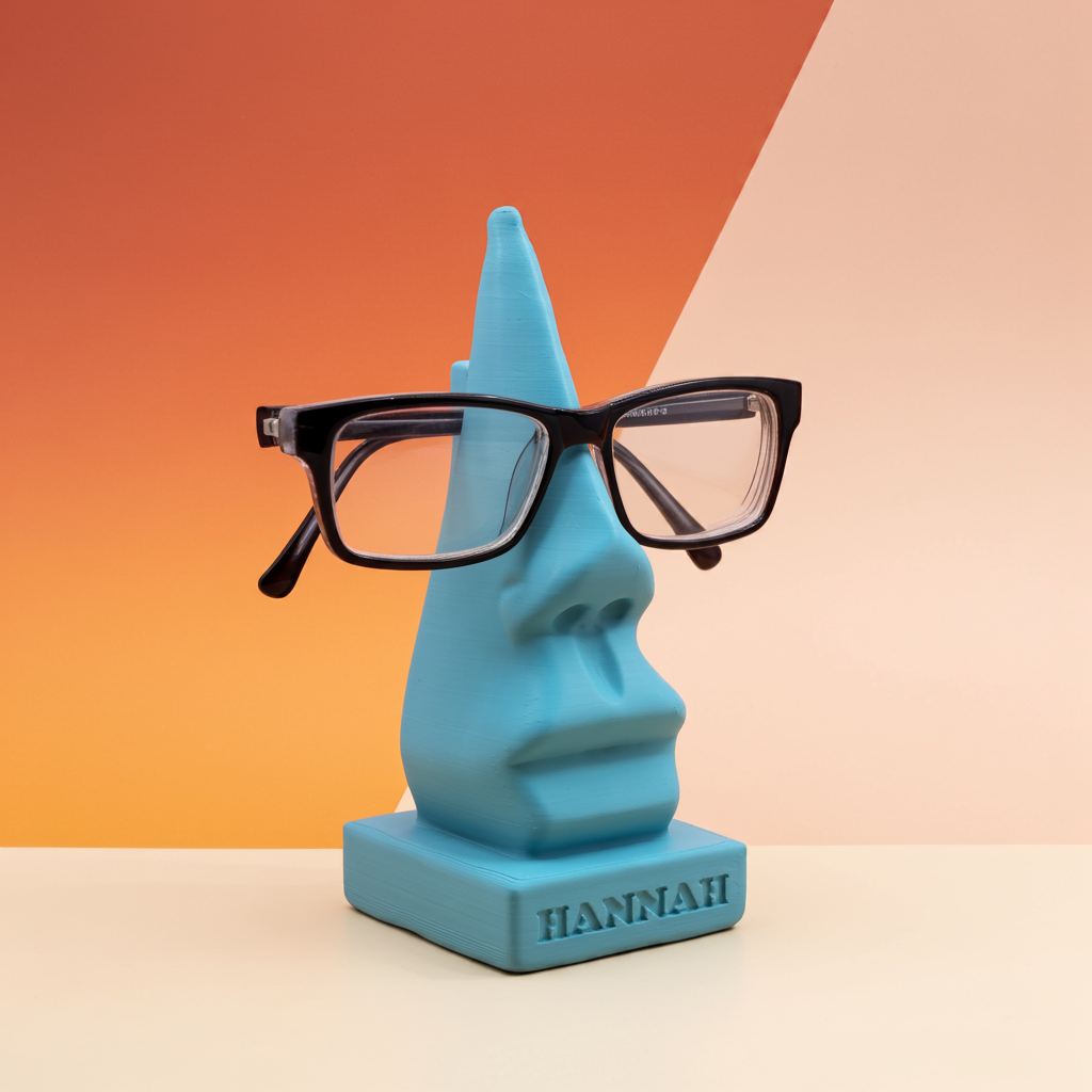 Personalisiertes 3D-gedrucktes Design-Statement: Der Brillenständer von 3D Bossi