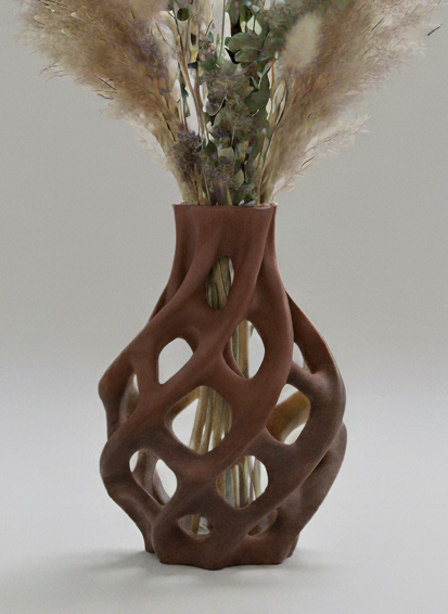 Skulpturale Gittervase 'Twist' – Modernes Design für dein Zuhause