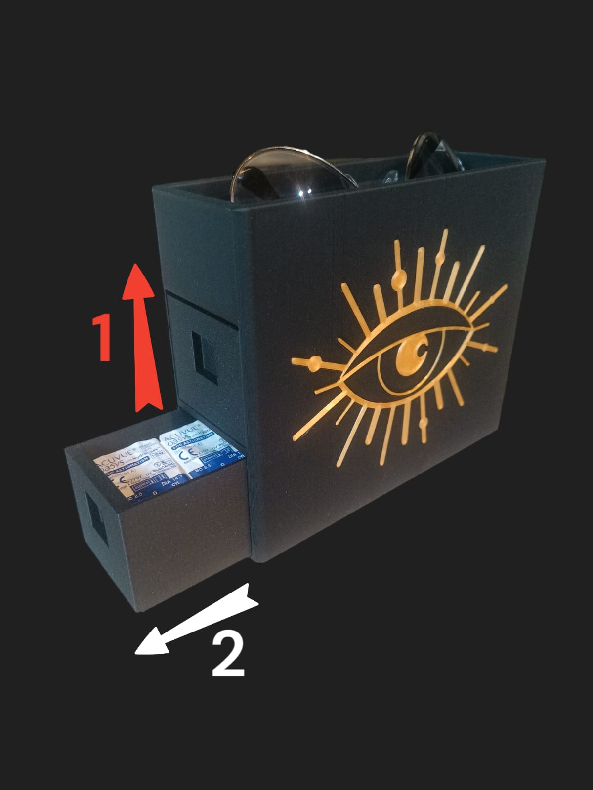 3D-Gedruckter Kontaktlinsenspender | Stilvolle & Praktische Ordnung