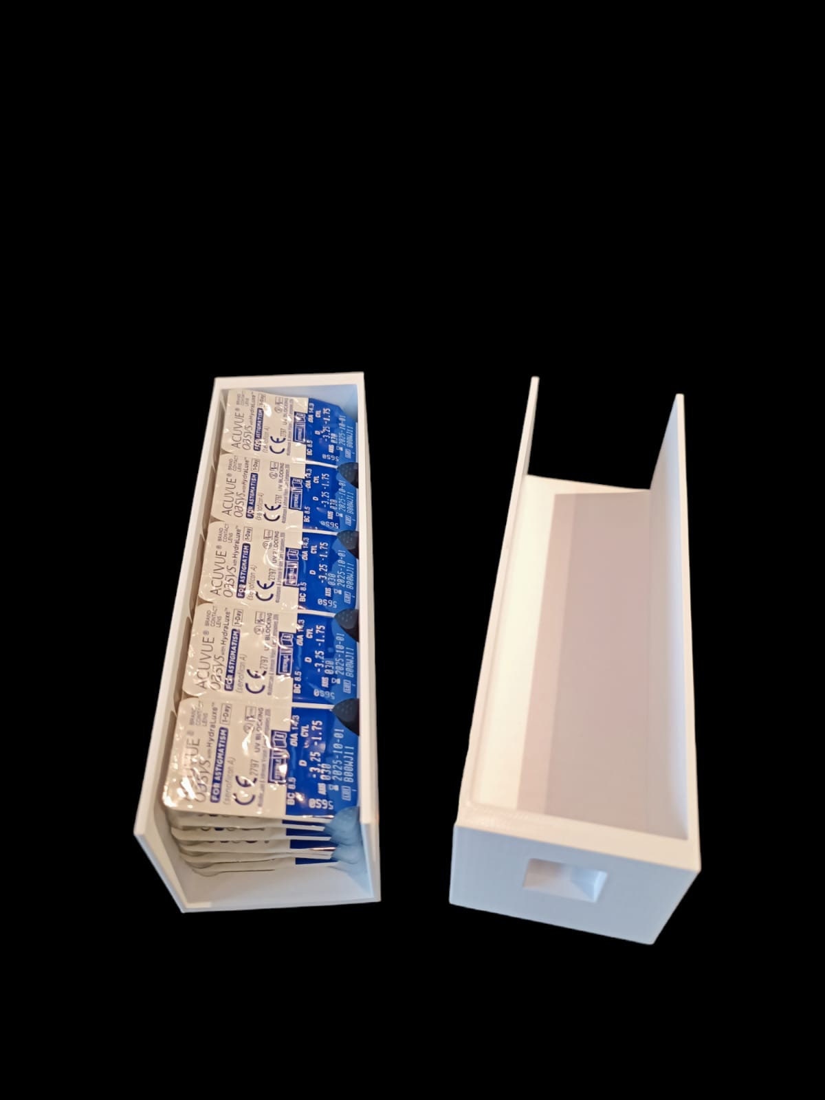 Kontaktlinsen-Organizer für 60 Tageslinsen- 3D-Druck Spender mit Brill – 3D Bossi