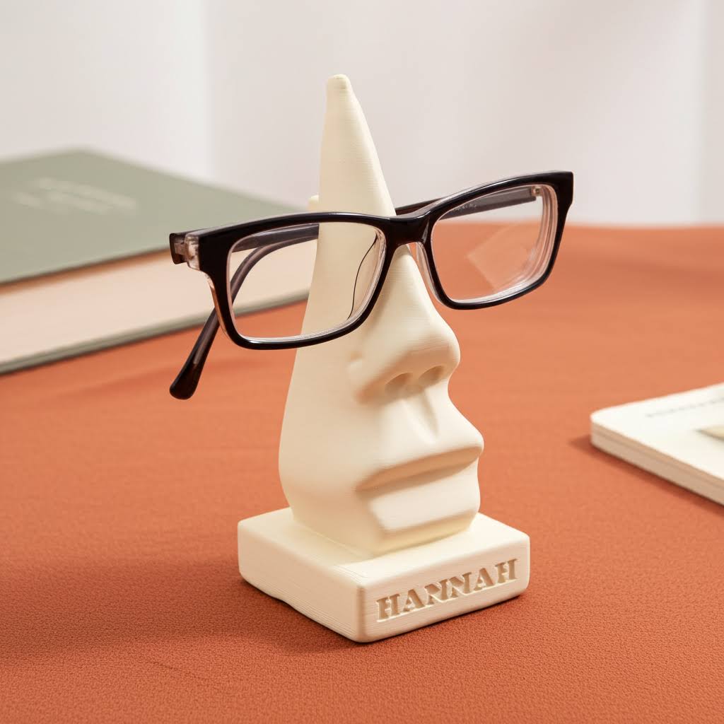Personalisiertes 3D-gedrucktes Design-Statement: Der Brillenständer von 3D Bossi
