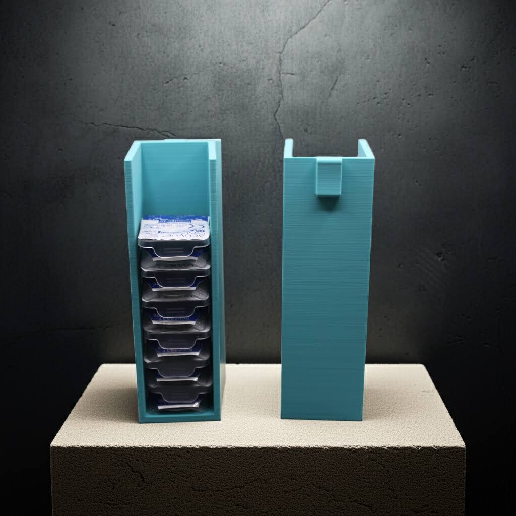 Das einzigartige, personalisierte Kontaktlinsen Etui: Eleganter Tageslinsenspender aus Schweizer Herstellung.