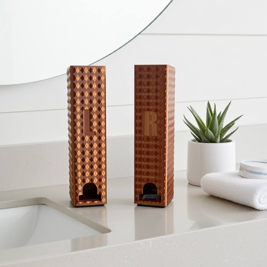 3D gedruckter Kontaktlinsenspender Modell BIG, Fassungsvermögen 50 Kontaktlinsen