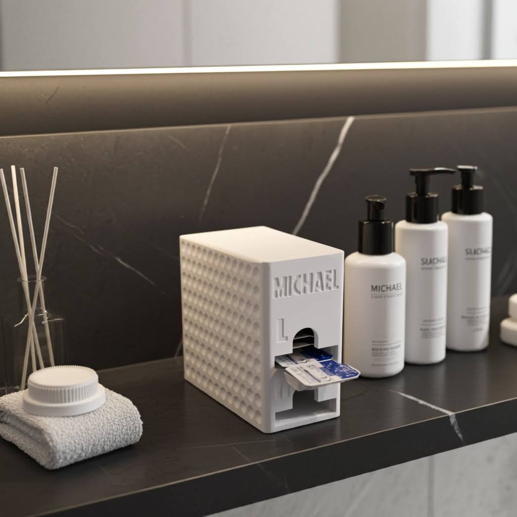 5er| 3D Gedruckter Kontaktlinsenspender (60 Tageslinsen Kapazität)