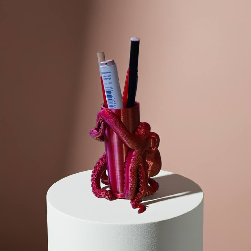 Octopus Bleistifthalter, Schreibtisch Organizer, Büro Organisation, Stifte aufbewahrung, Meer Deko, Stifteköcher