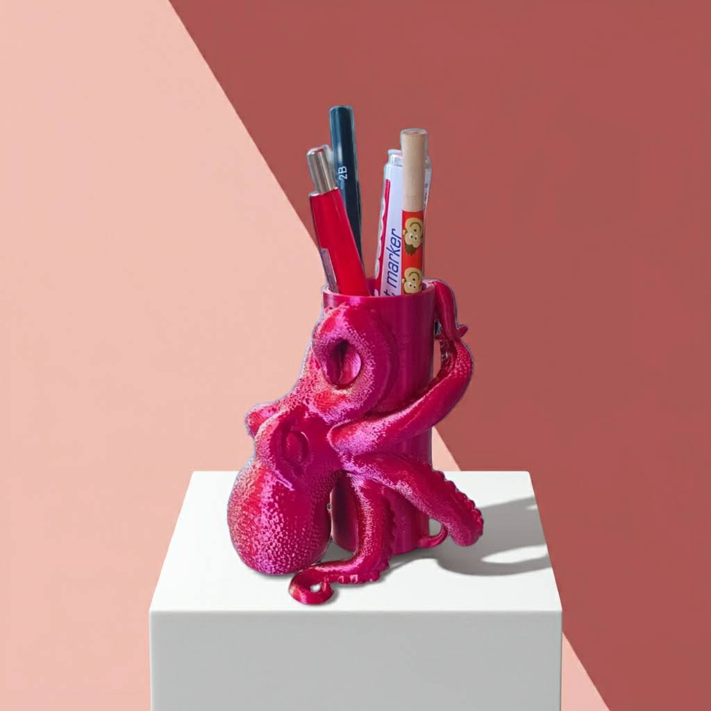 Octopus Bleistifthalter, Schreibtisch Organizer, Büro Organisation, Stifte aufbewahrung, Meer Deko, Stifteköcher